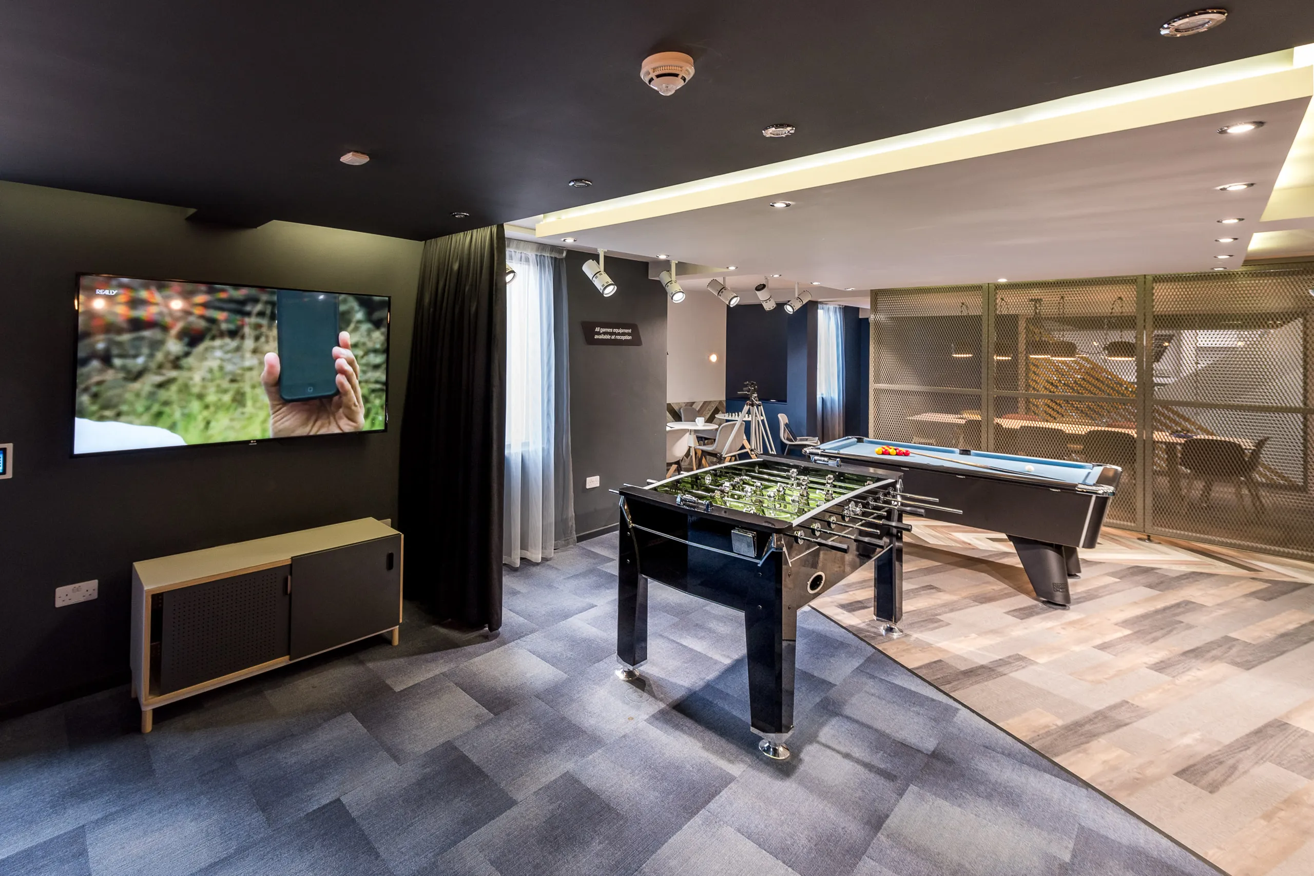 The Kingfisher games room